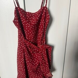 Princess Polly Red Polka Dot Slip Dress